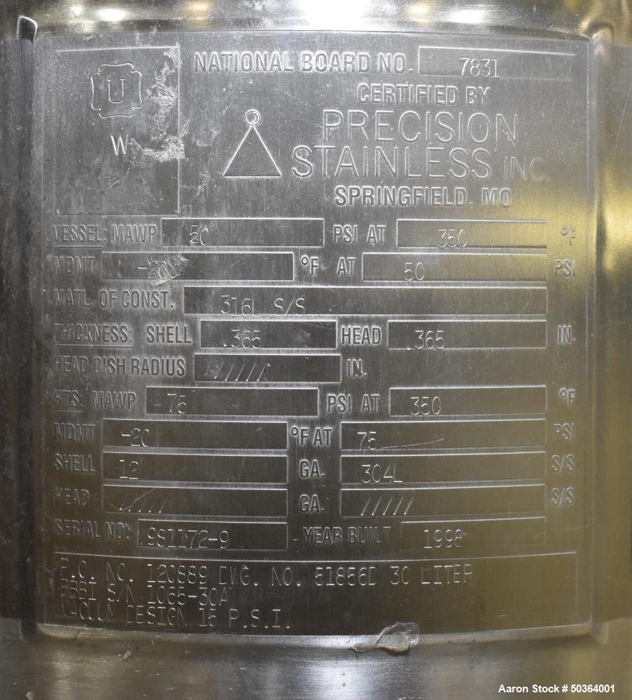 Precision Stainless 30 Liter Reactor